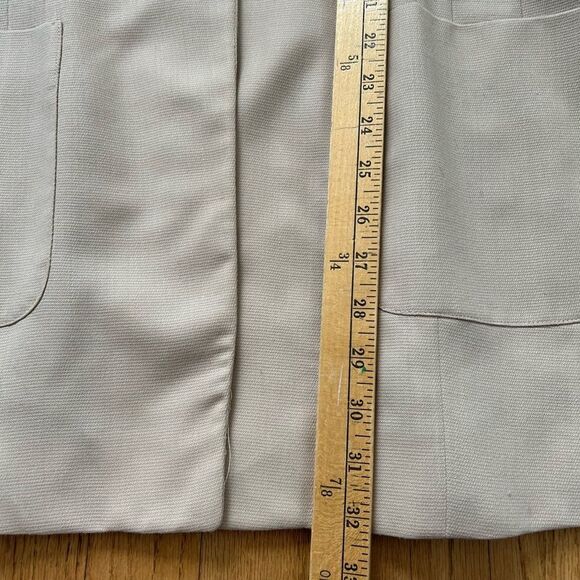 Vintage Jones New York Pleated Long Statement Closure Blazer Sz 14 - Picture 8 of 10